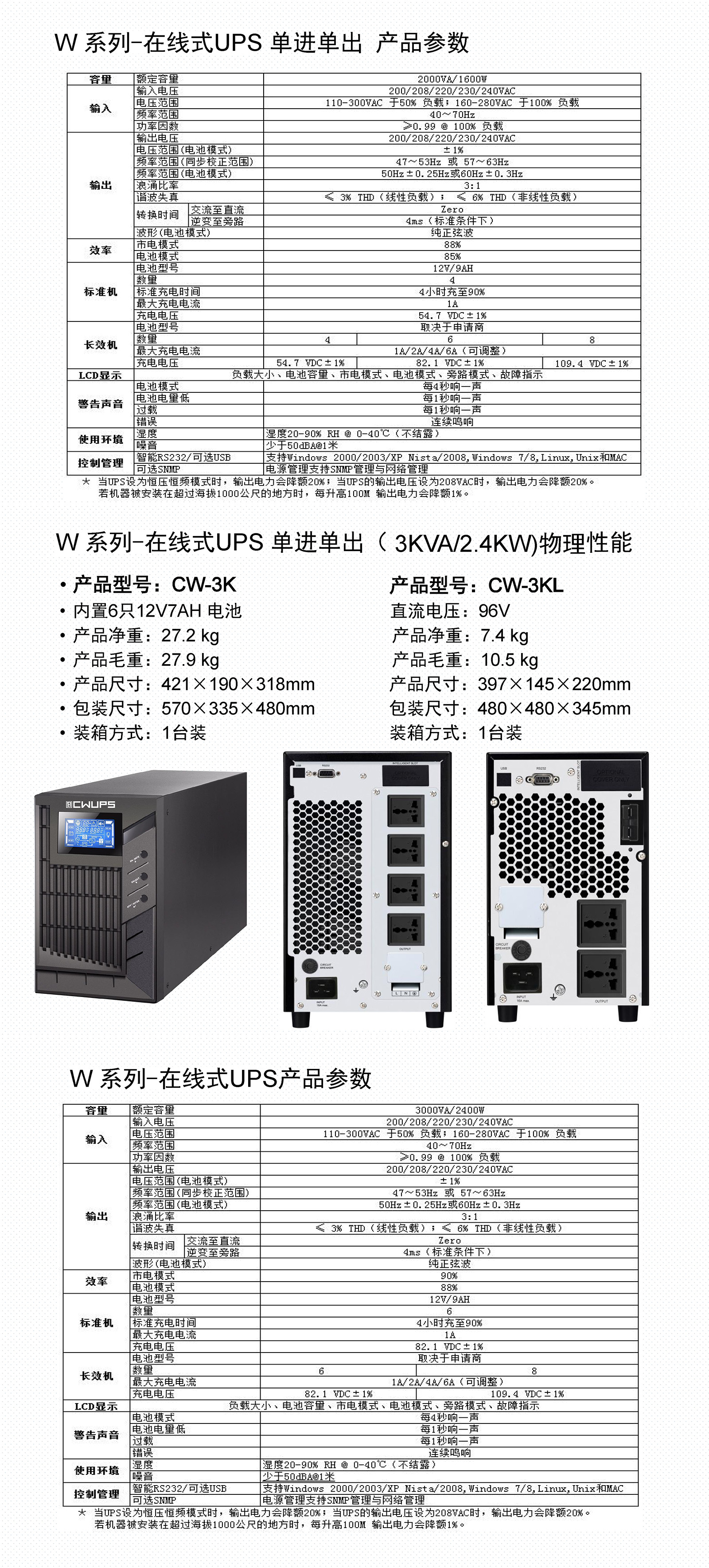 W系列-在线式UPS不间断电源2