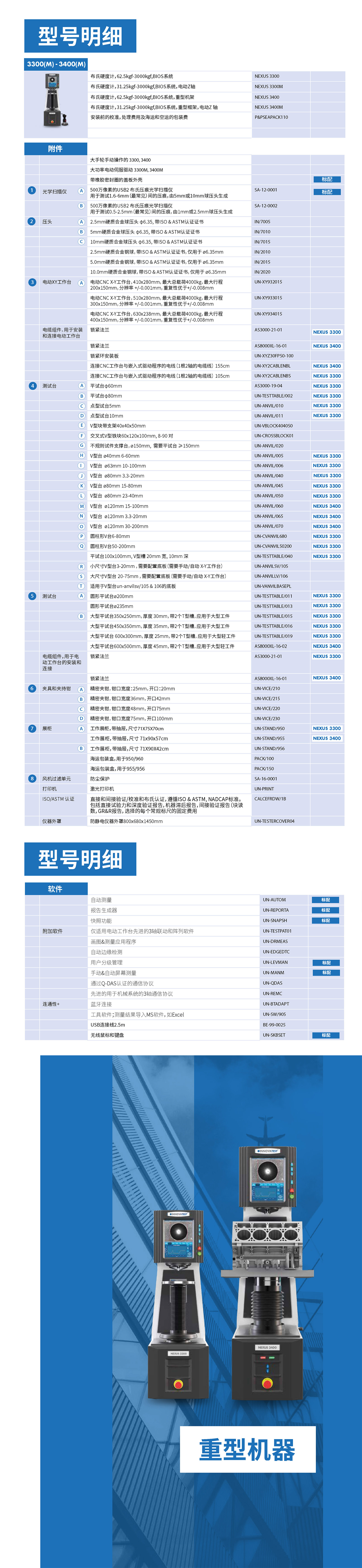 3300(M)&3400(M)布氏硬度计5