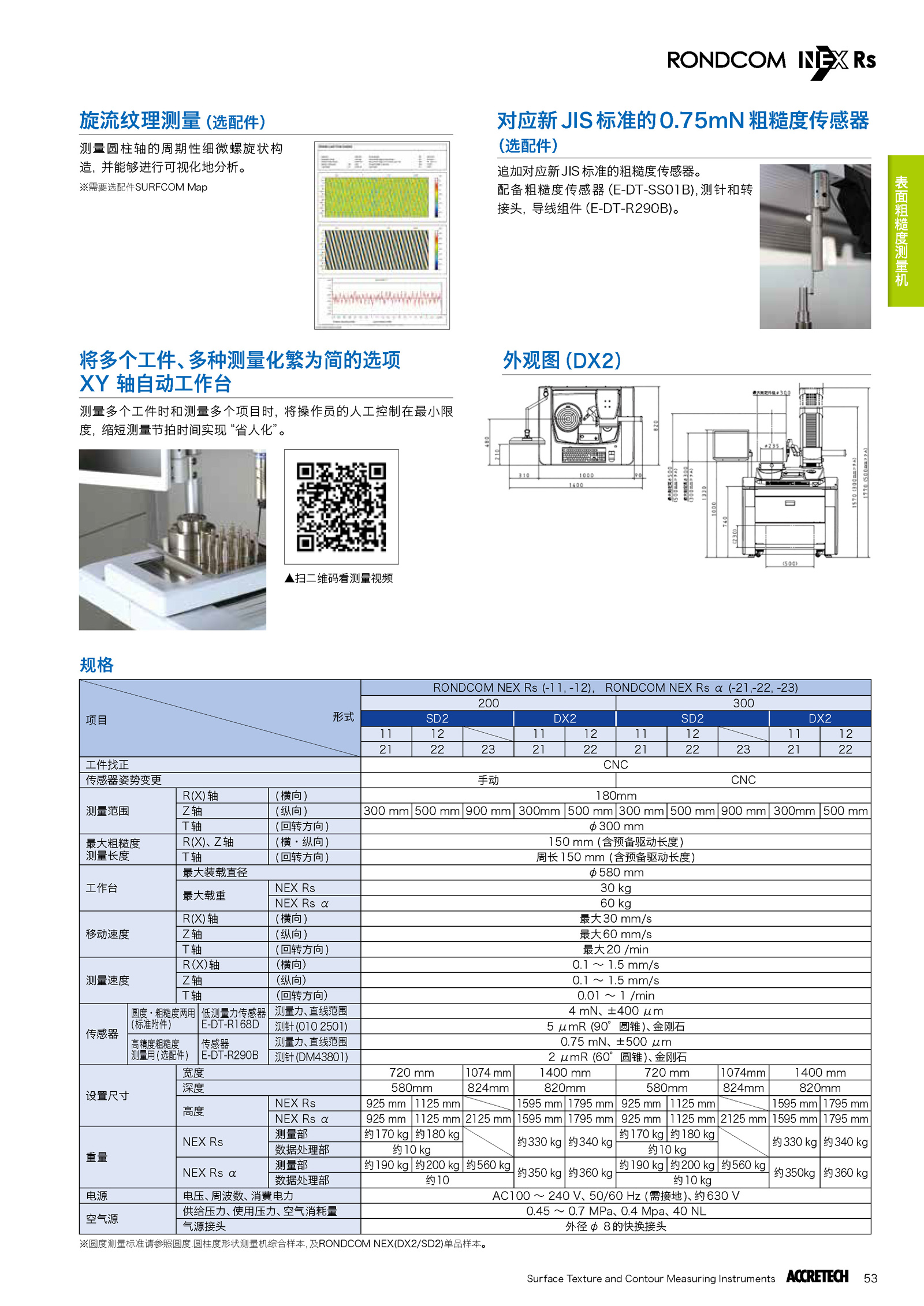 表面粗糙度圆度圆柱度形状综合测量机RONDCOM NEX RS2