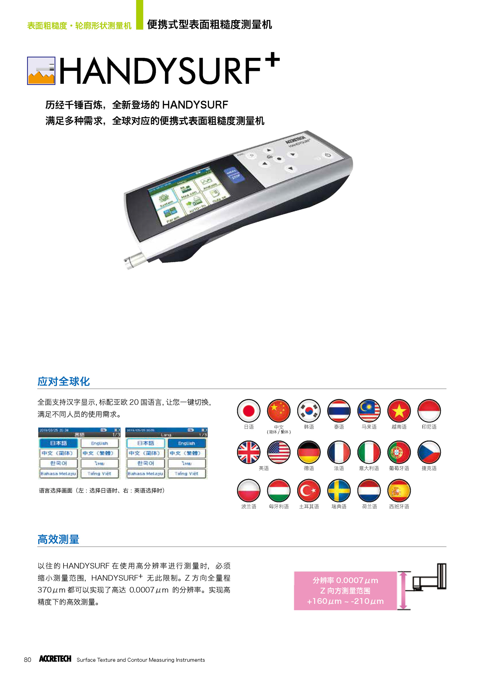 便携式型表面粗糙度测量机HANDYSURF+ 1